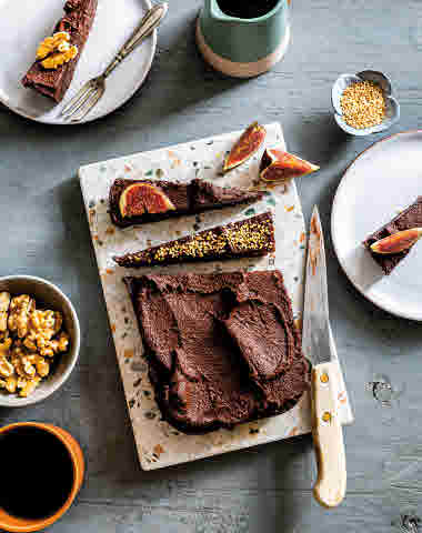 Brownie med chokladganache