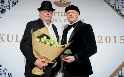 Utdelningen av Natur och Kulturs kulturpris.
Pristagare 2015 - Jan och Per Broman, grundare av Fotografiska i Stockholm.
