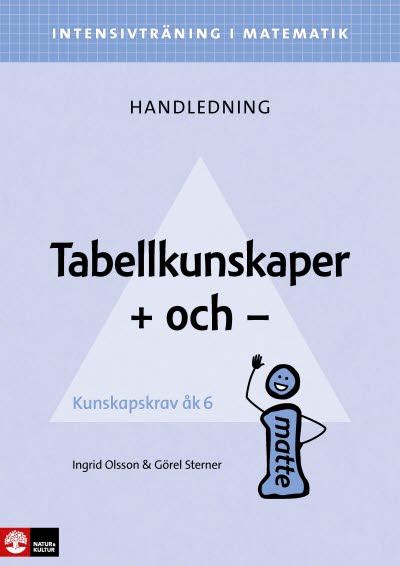 Intensivträning i matematik: Tabellkunskaper Handledning