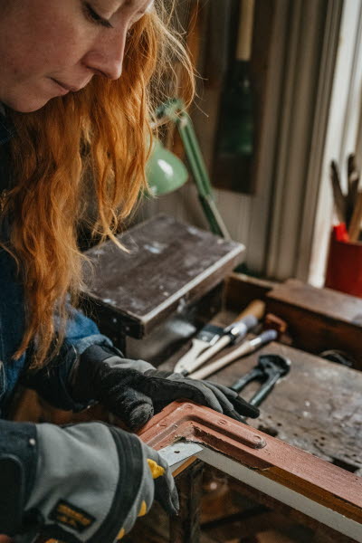 Inlagebild Bygga bastu av Lisa Gerholm, foto: Jonas Cramby