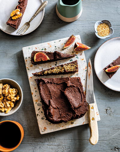 Brownie med chokladganache