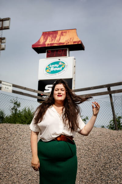 Maria Maunsbach. Lucky lada och jag. Foto: Julia Lindemalm.