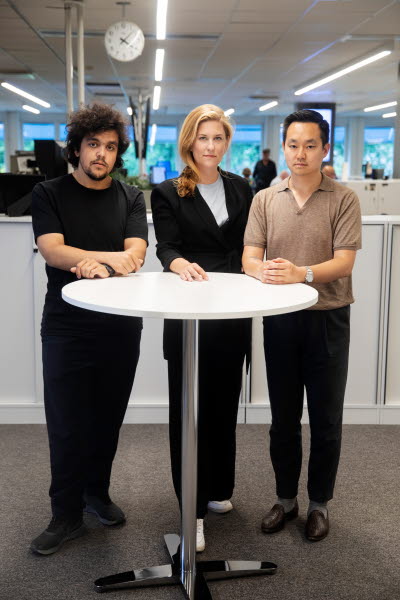 Alexander Mahmoud, Josefin Sköld och Patrik Lundberg Foto Nicklas Thegerström