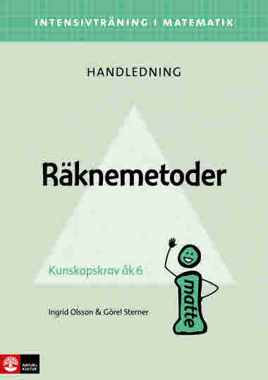 Intensivträning i matematik: Räknemetoder, handledning